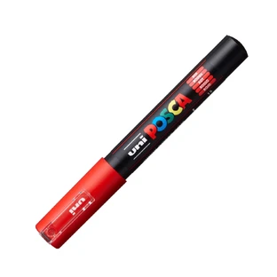 Маркер на водной основе PC-1M Uni, 0,7 мм, красный, Posca