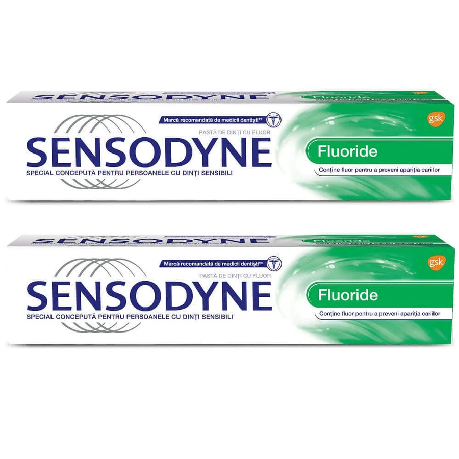 Sensodyne Фторид Sensodyne 100 мл + 100 мл, Гск: ціни та характеристики