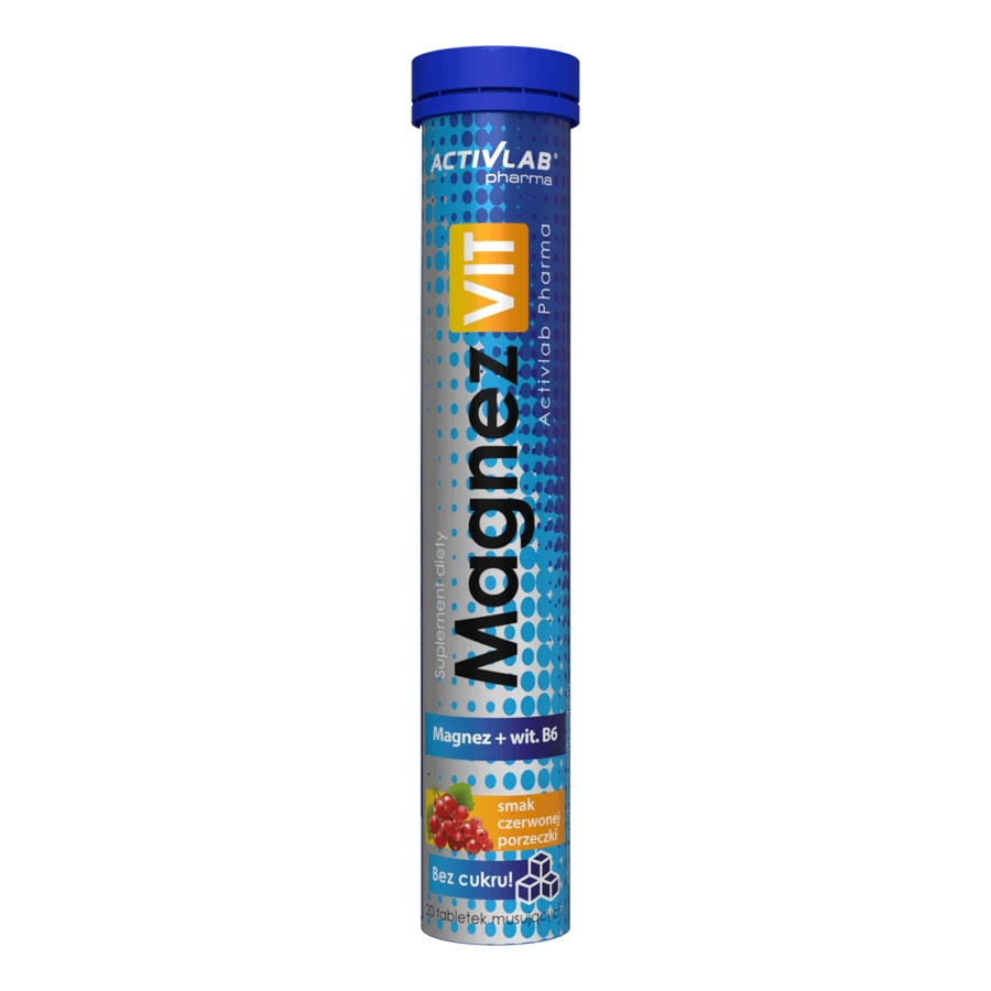 Activlab Pharma MagnezVit, без цукру, зі смаком червоної смородини, 20 шипучих таблеток: ціни та характеристики