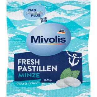 Mivolis Свежее дыхание, мятные конфеты, 25 г