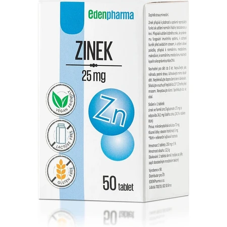 EDENPharma ЗИНОК 25 мг 1×50 табл, пищевая добавка: цены и характеристики