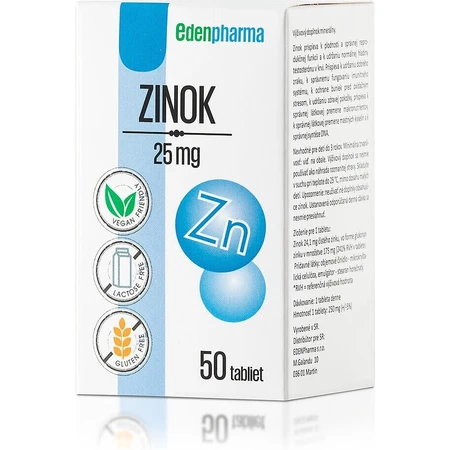 EDENPharma ЗИНОК 25 мг 1×50 табл, пищевая добавка: цены и характеристики