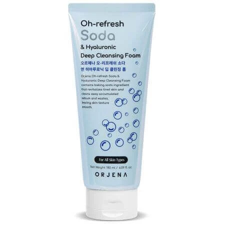Oh-Refresh Soda & Hyaluronic Acid Gentle Deep Cleansing Foam Oh-Refresh Soda & Hyaluronic, 180 мл, Orjena: цены и характеристики