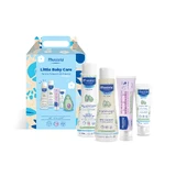Mustela Little Baby набор для мытья посуды 200 мл + шампунь 200 мл + крем для лица 40 мл + крем для переодевания с авокадо 50 мл