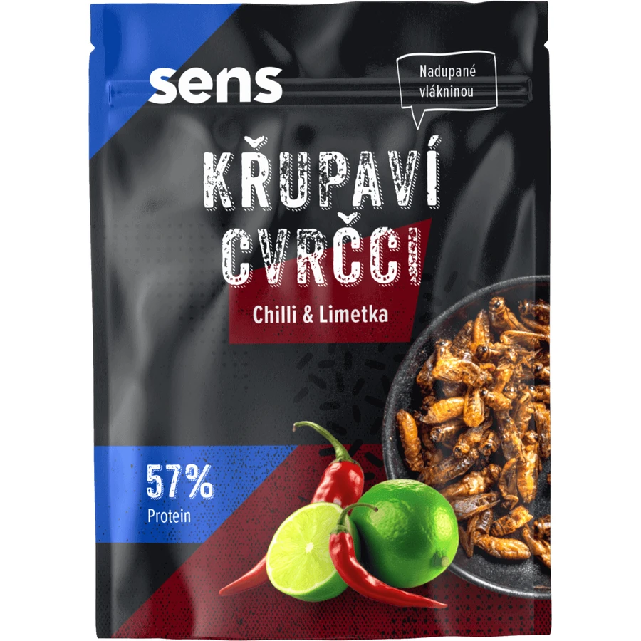 Sens Crunchy & Laundry Crickets - Chilli & Lime 16 г: цены и характеристики