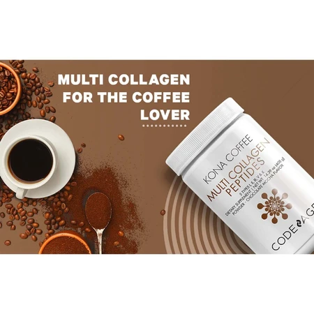 Codeage Kona Coffee Kona Multi Collagen - 5 видов пептидов коллагена, гидролизованный коллаген из 5 источников пептидов с растворимыми пептидами кофе Кона, 408 г, GNC: цены и характеристики