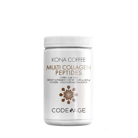 Codeage Kona Coffee Kona Multi Collagen - 5 видов пептидов коллагена, гидролизованный коллаген из 5 источников пептидов с растворимыми пептидами кофе Кона, 408 г, GNC: цены и характеристики