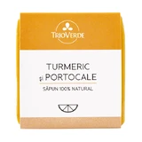 Натуральне мило з куркумою та апельсином, 110 г, Trio Verde