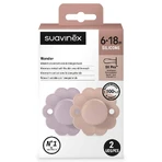 Suavinex Wonder SX Pro, физиологический манекен, силикон, лавандовый, розовый, 6-18 месяцев, 2 шт.: цены и характеристики