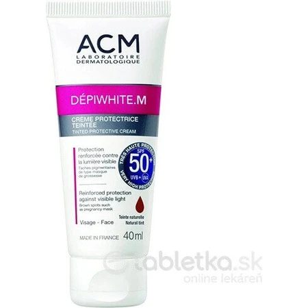 ACM DÉPIWHITE.M тонированный SPF 50+ 1×40 мл, защитный крем: цены и характеристики