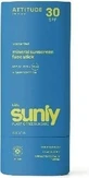 ATTITUDE Дитячий 100% мінеральний захисний батончик для обличчя та губ SPF 30 без запаху 1×20 г, батончик для обличчя та губ