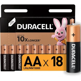 Батарейки Basic AA, 18 штук, Duracell