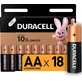 Батарейки Basic AA, 18 штук, Duracell