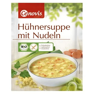 Органічний курячий суп з локшиною, 30 г, Cenovis