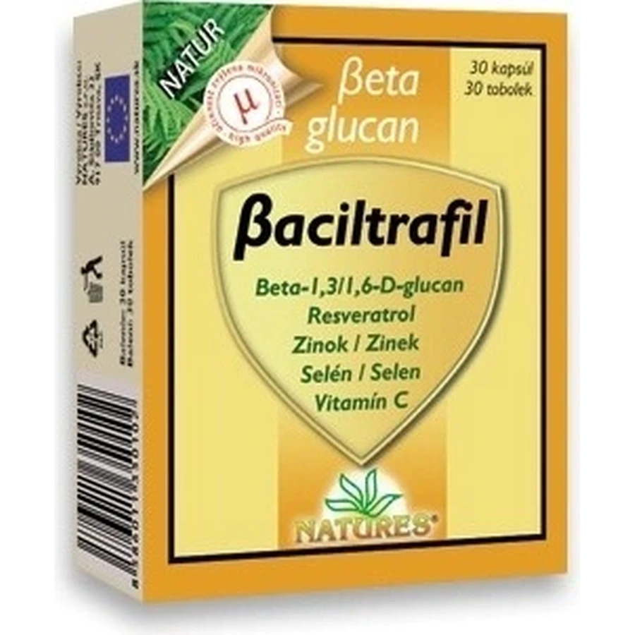 NATURES Baciltrafil 1×30 cps, дієтична добавка: ціни та характеристики