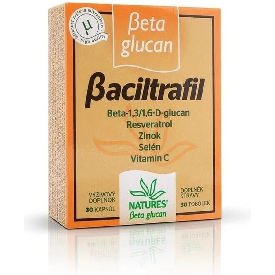 NATURES Baciltrafil 1×30 cps, дієтична добавка: ціни та характеристики