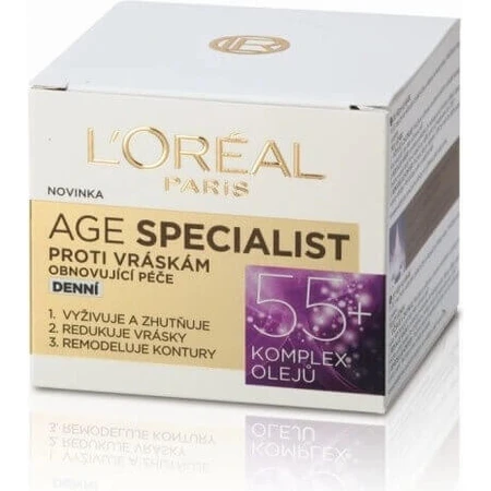 L'Oréal Paris Age Specialist 55+ 1×50 мл, денний крем: ціни та характеристики