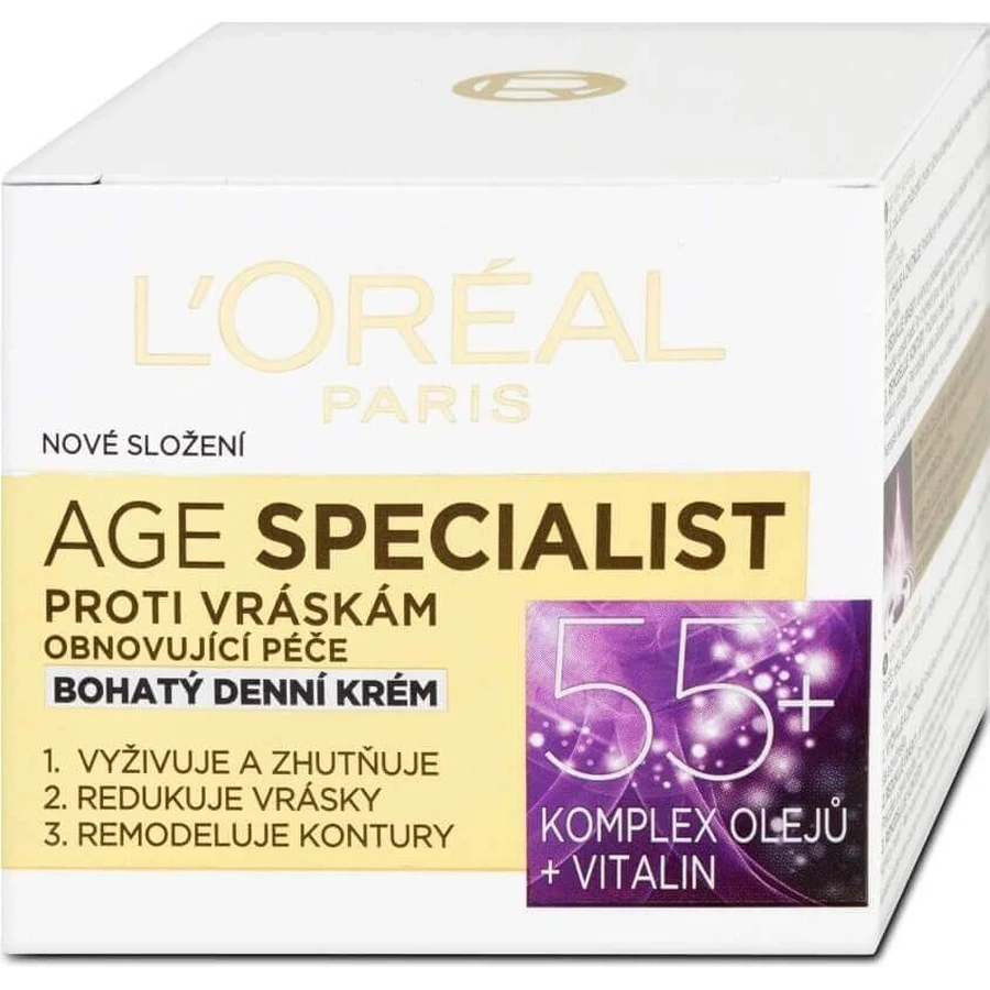 L'Oréal Paris Age Specialist 55+ 1×50 мл, денний крем: ціни та характеристики