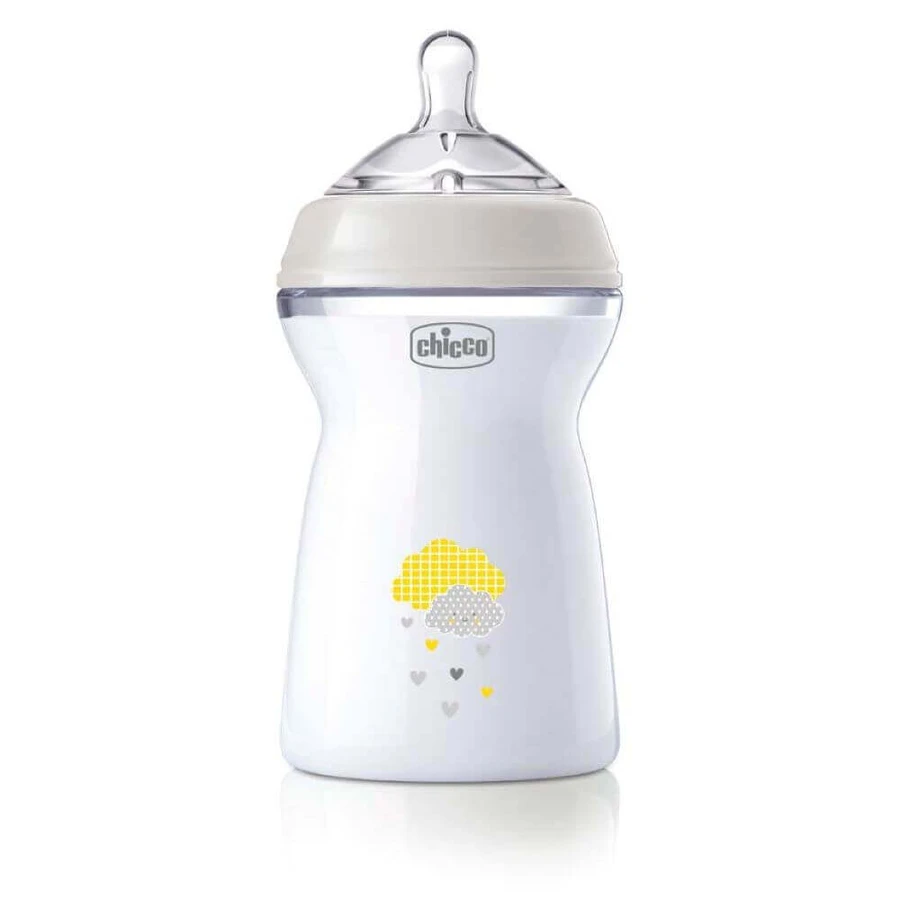 Бутылочка PP Natural Feeling, +6 месяцев, унисекс, 330 мл, Chicco: цены и характеристики