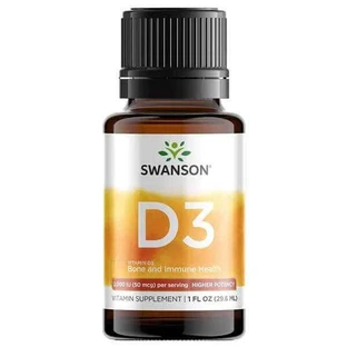 Swanson Vitamin D3 Drops, витамин D 2000 МЕ, капли, 29,6 мл