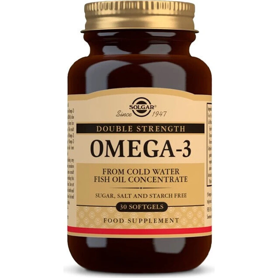 Solgar Omega-3 Double Strength Coldwater Fish Oil 30 капсул 1×30 табл.: цены и характеристики