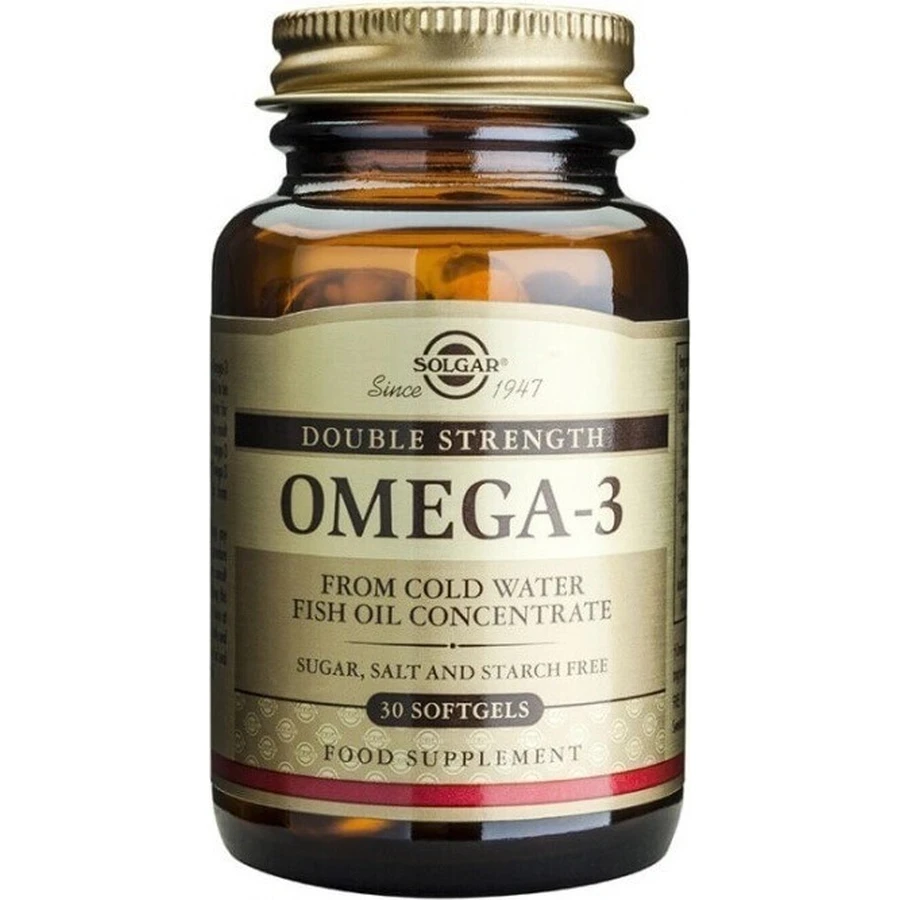 Solgar Omega-3 Double Strength Coldwater Fish Oil 30 капсул 1×30 табл.: цены и характеристики