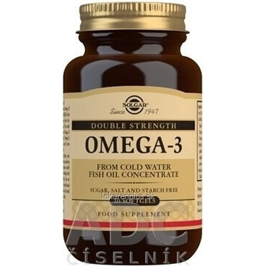 Solgar Omega-3 Double Strength Coldwater Fish Oil 30 капсул 1×30 табл.: цены и характеристики