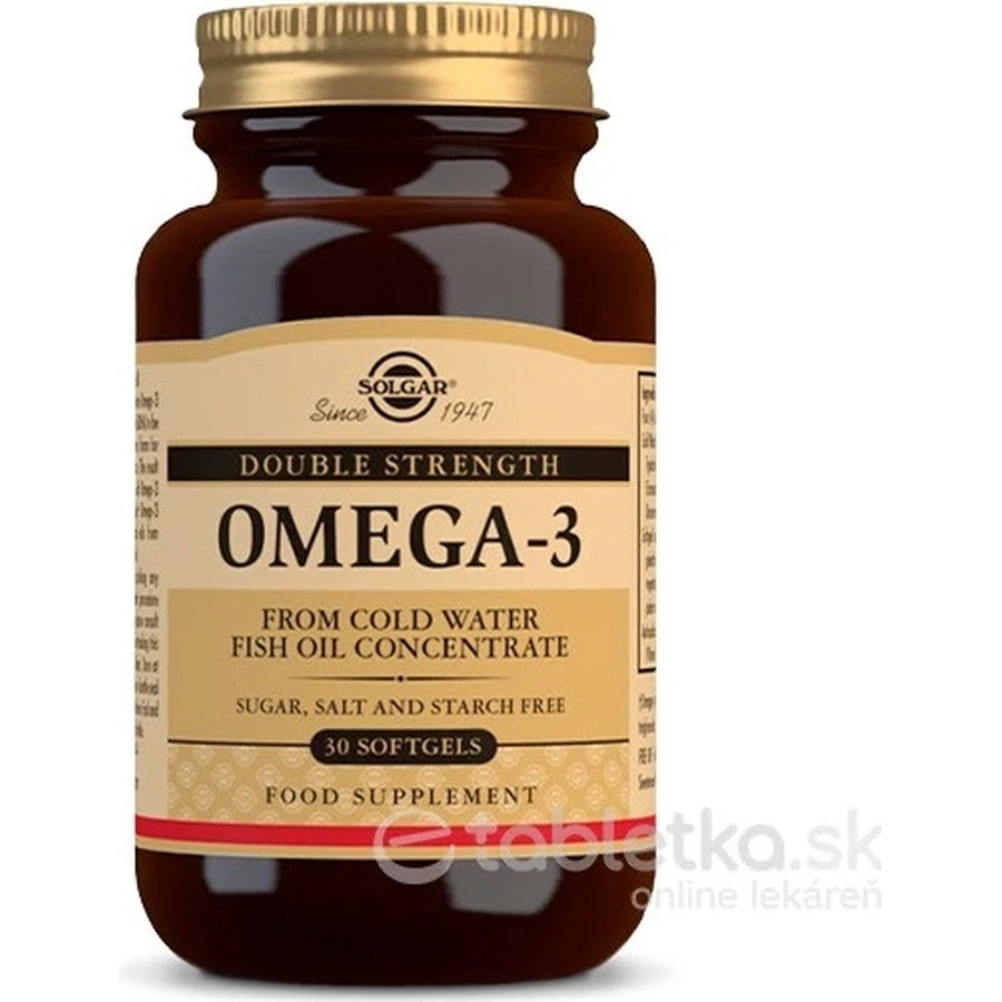 Solgar Omega-3 Double Strength Coldwater Fish Oil 30 капсул 1×30 табл.: цены и характеристики