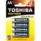 Батарейки Toshiba R6-AA, 4 шт.