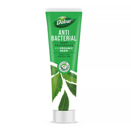 Dabur, антибактеріальна зубна паста з органічним німом, 100 мл: ціни та характеристики