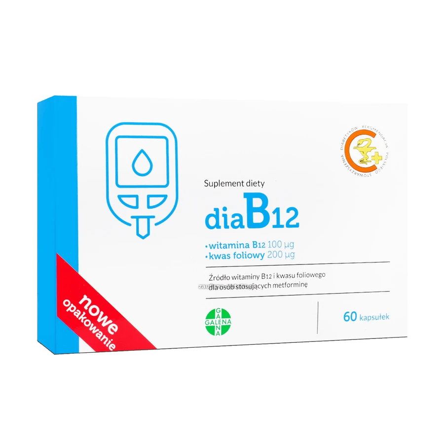 DiaB12 60 капсул: ціни та характеристики