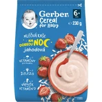 Gerber Каша молочна Gerber Каша молочна полунична На добраніч 230 г: ціни та характеристики