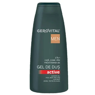 Активный гель для душа 3 в 1, 400 мл, Gerovital Men