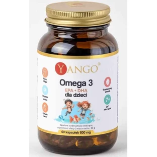 Омега 3 для детей EPA + DHA, 60 капсул Yango