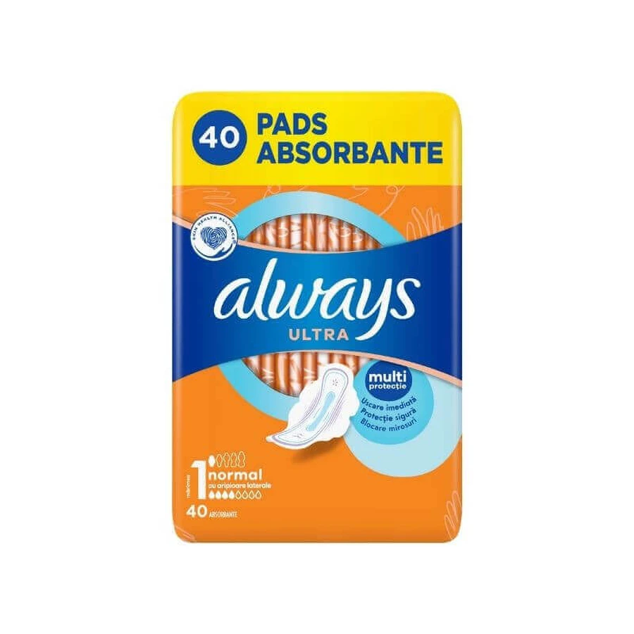 Гигиенические прокладки Always Ultra Day Normal, размер 1, 4 капли, 40 шт.: цены и характеристики