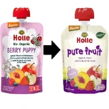 Эко пюре из яблок, персиков и ягод, +8 месяцев, 90 гр, Holle Baby Food