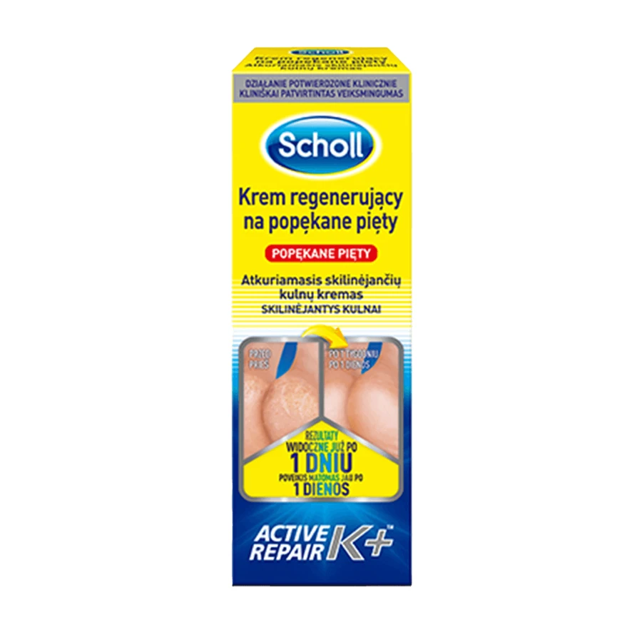 Scholl, відновлювальний крем для потрісканих п'ят, 60 мл : ціни та характеристики