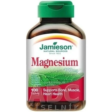 JAMIESON MAGNESIUM 100 мг 1×100 табл, магній: ціни та характеристики