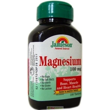 JAMIESON MAGNESIUM 100 мг 1×100 табл, магній: ціни та характеристики