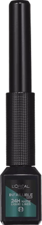 Loreal Paris Infaillible Grip 24H жидкий макияж для глаз Изумрудный, 3 мл