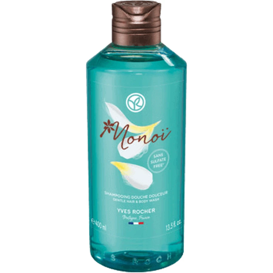 Yves Rocher Гель для душу для тіла та волосся Monoi de Tahiti 400 мл: ціни та характеристики