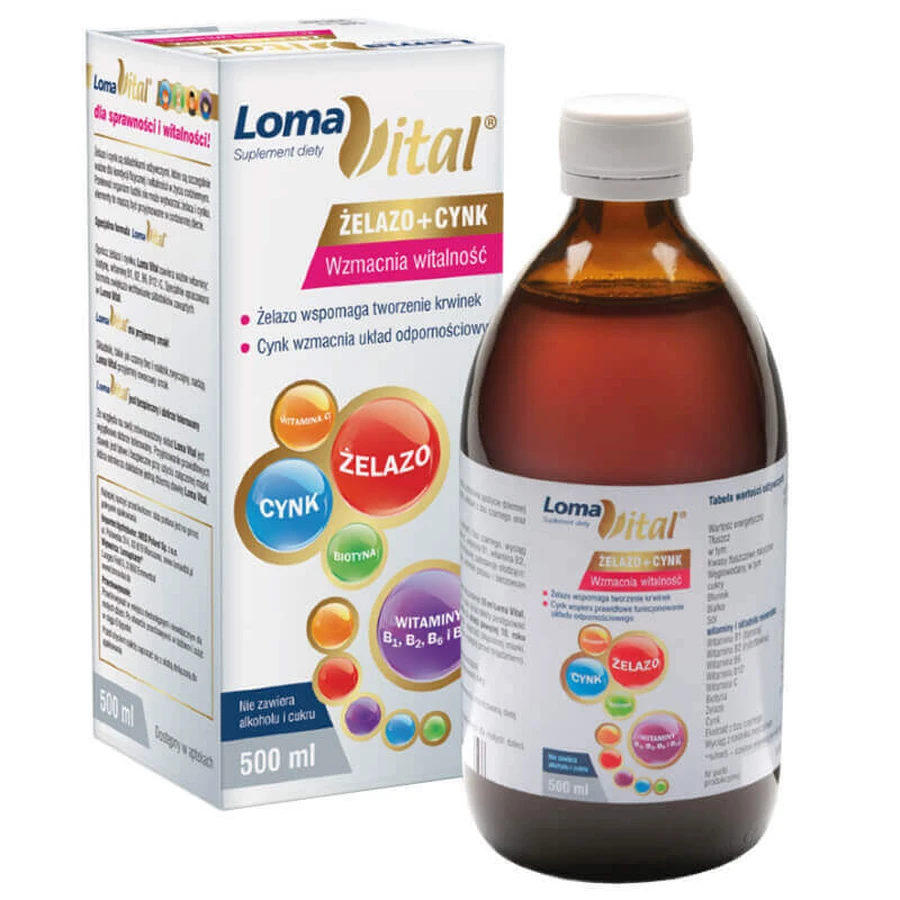 Loma Vital elazo + Zinc, жидкость, 500 мл: цены и характеристики