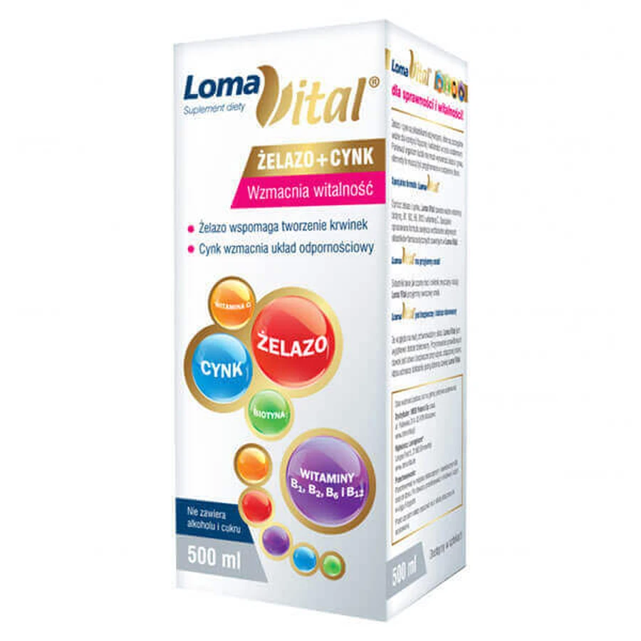 Loma Vital elazo + Zinc, жидкость, 500 мл: цены и характеристики