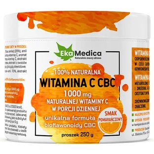 EkaMedica Витамин C CBC, со вкусом апельсина, 250 г