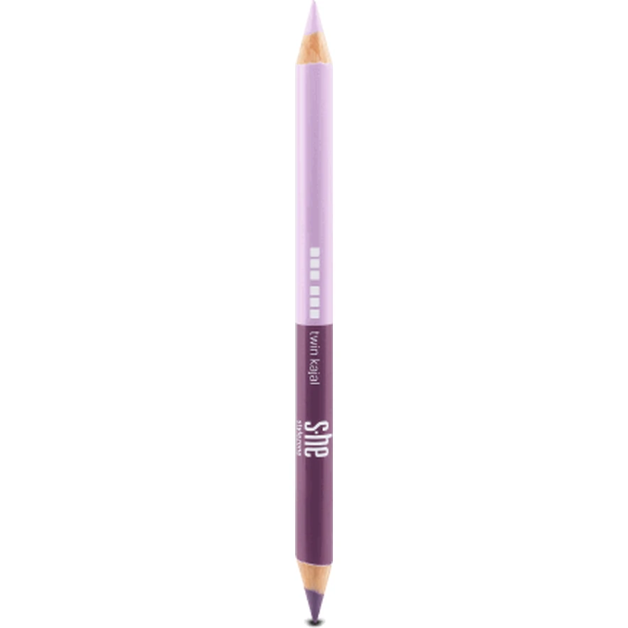 S-he color&style Карандаш для глаз twin kajal 157/006, 2 г: цены и характеристики