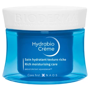 Крем для обличчя та шиї Bioderma Hydrabio Rich Moisturising Care, інтенсивно зволожувальний, 50 мл 