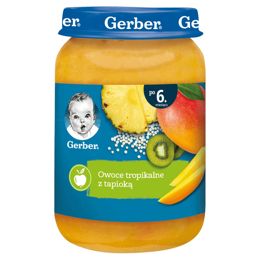 Gerber Десерт, тропічні фрукти з тапіокою, після 6 місяців, 190 г КОРОТКИЙ ТЕРМІН ДІЇ: ціни та характеристики