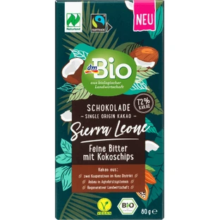 DmBio Кокосовий шоколад, ЕКО, 80 г