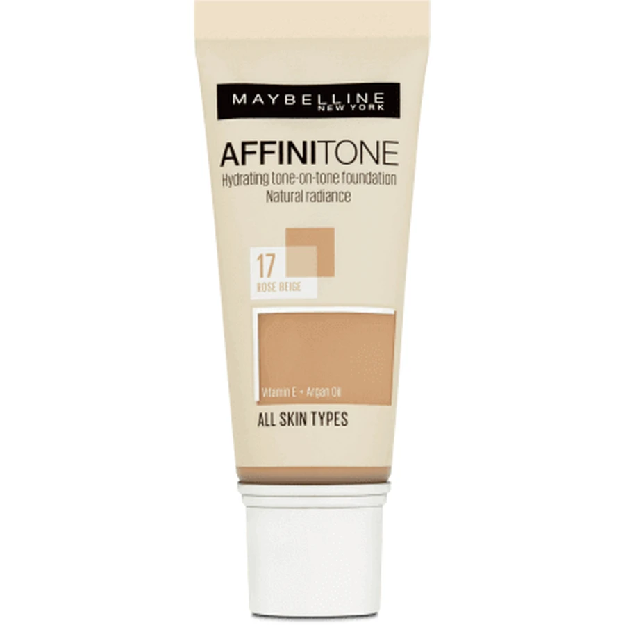 Maybelline New York Affinitone Foundation 17 Rose Beige, 30 мл: цены и характеристики