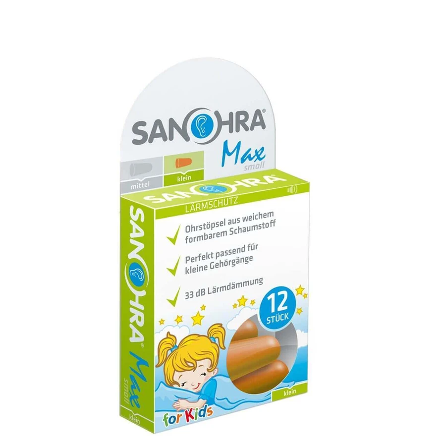 Беруші для дітей, SNR 33db, +3 роки, помаранчеві, 12 шт, Sanohra, Sanohra: ціни та характеристики